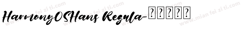 HarmonyOSHans Regula字体转换